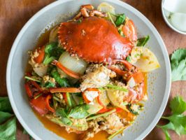 delaware crab with veggies